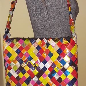 Chic Candy Wrapper Shoulder Purse